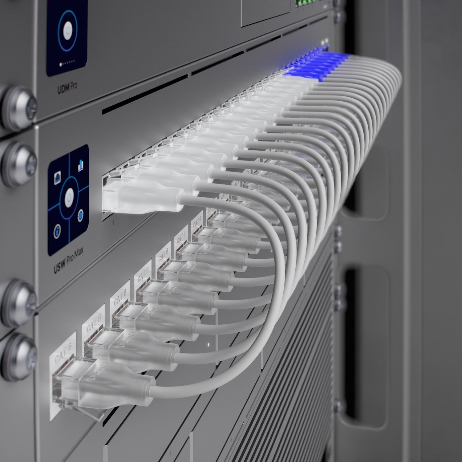 Ubiquiti UniFi Etherlighting 2.5 GbE Patch Cable - 0.3M White Ubiquiti