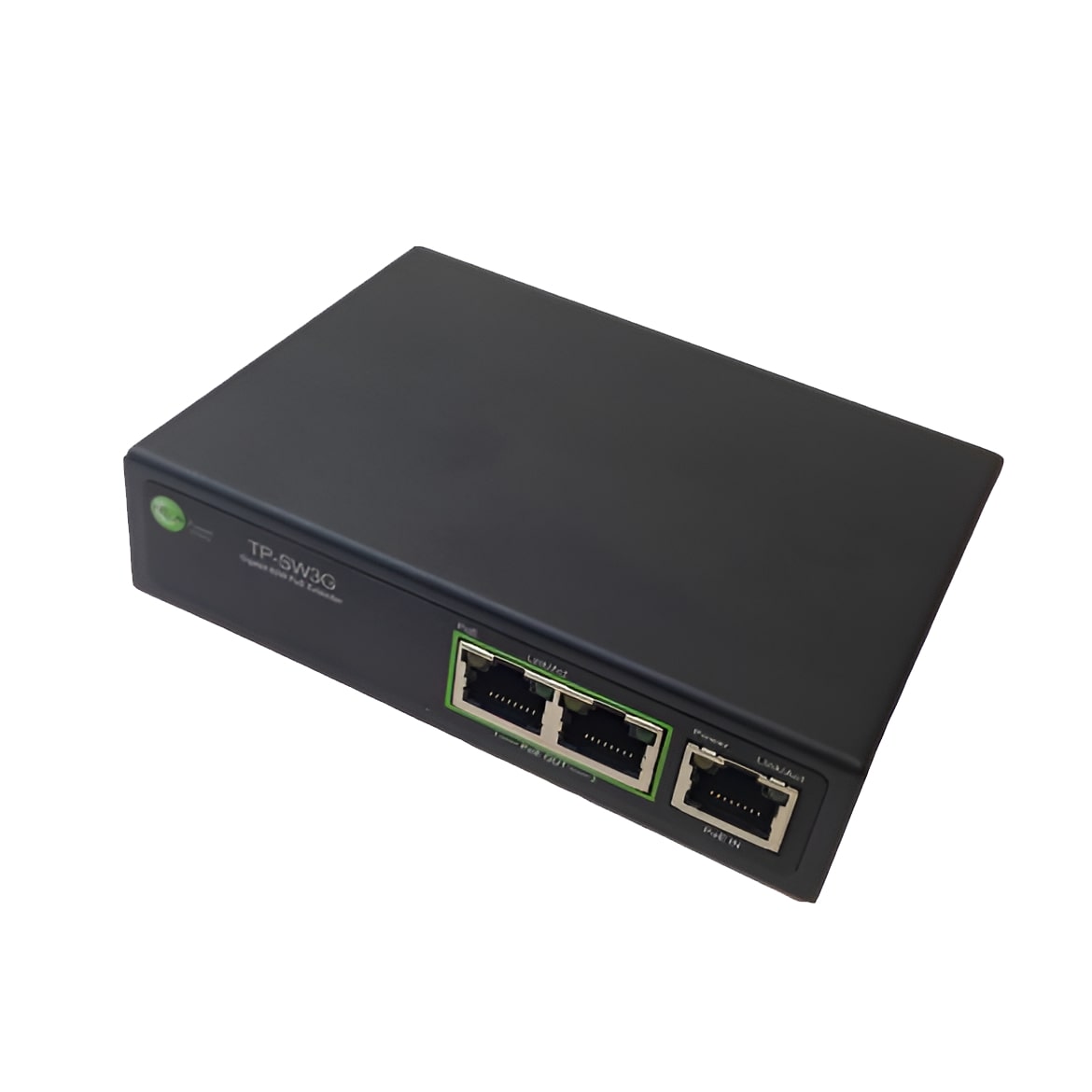 Tycon Power, TP-SW3G, 3 Port GigE 802.3af/at PoE Unmanaged Switch, 802.3af/at or Passive PoE 2/4pair Input, Du