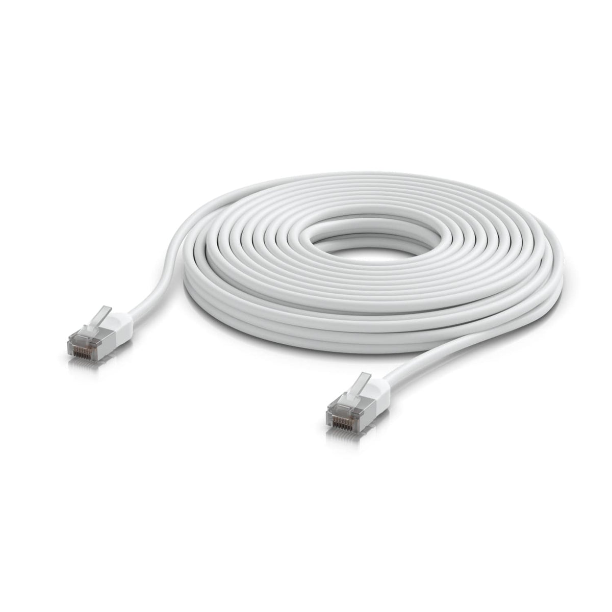 Ubiquiti UniFi Premium Patch Cable Outdoor, 12M, White, Ultra-thin, Rugged, Shielded Patch - Ubiquiti UACC-Cable-Patch-Outdoo