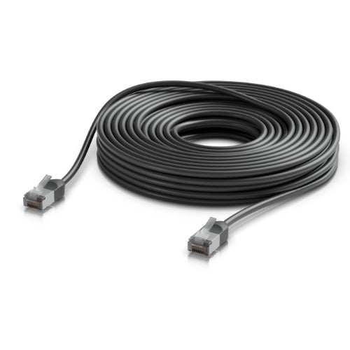 Ubiquiti UniFi Premium Patch Cable Outdoor, 15M,Black,Ultra-Thin, Rugged, Shielded Patch - Ubiquiti UACC-Cable-Patch-Outdoor-