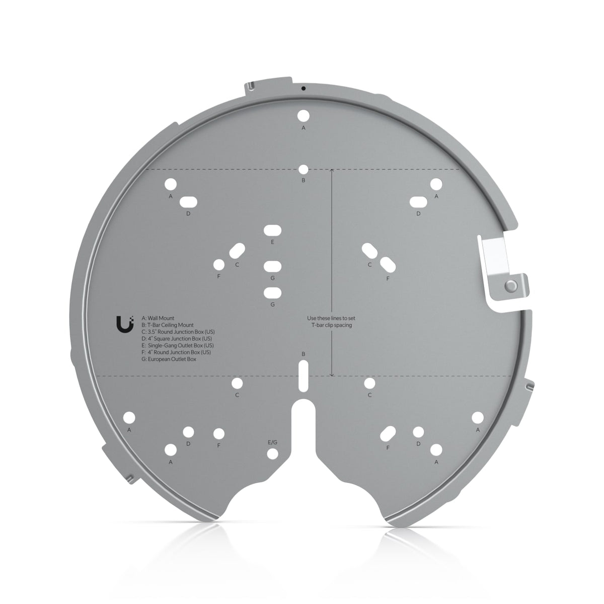Ubiquiti Versatile Mounting System, For U7 Pro, U6 Enterprise, U6 Pro, U6 Long-Range, AC Pro, AC - Ubiquiti U-PRO-MP