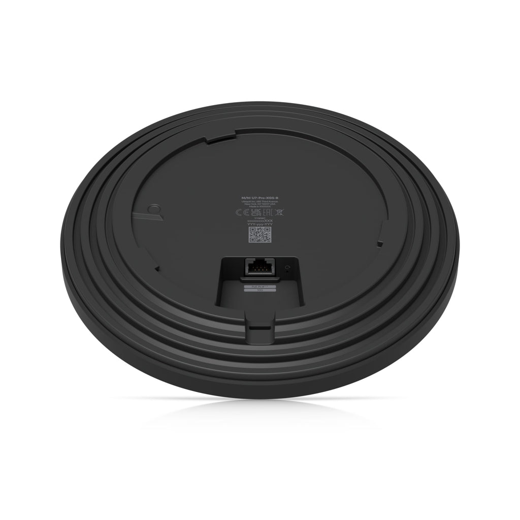 Ubiquiti U7 Pro XGS Black WiFi 7 AP - 8-Stream, 10 GbE, Ceiling Mount Ubiquiti