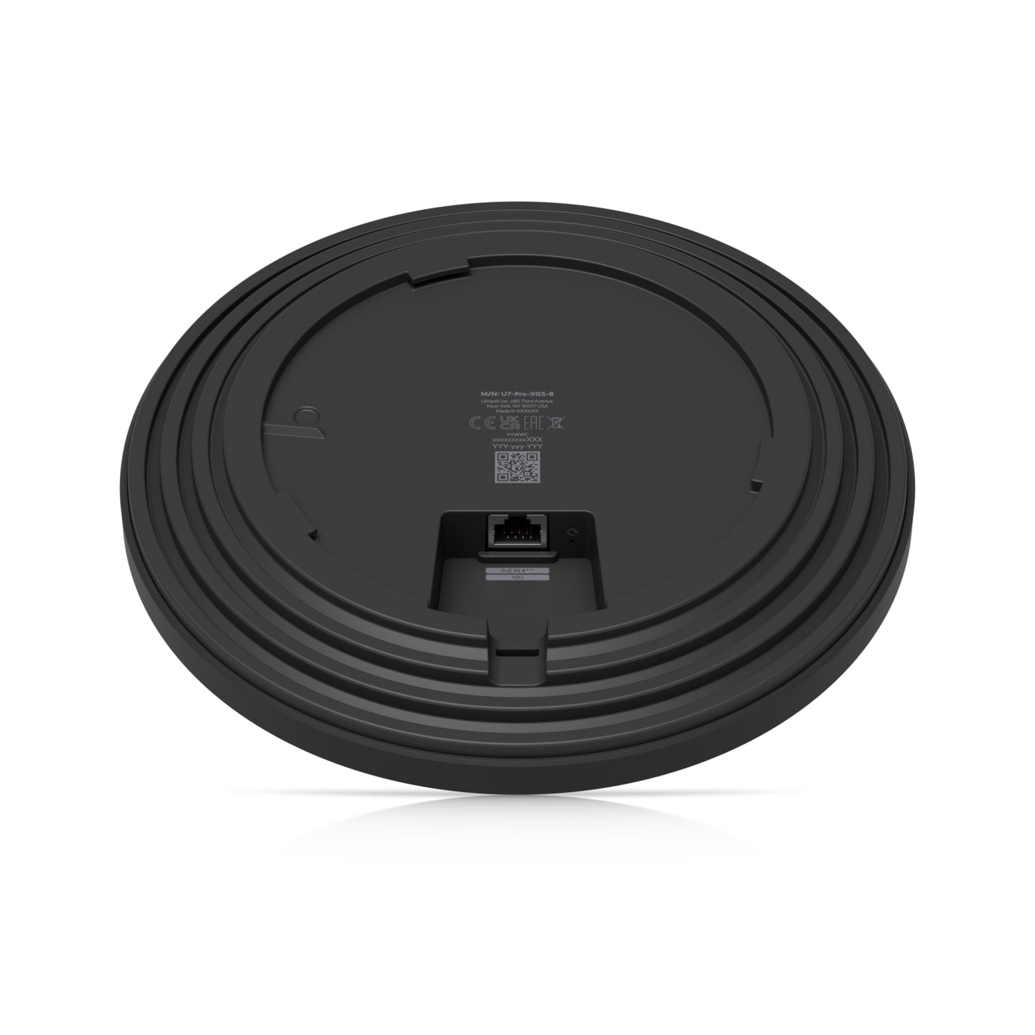 Ubiquiti U7 Pro XGS Black WiFi 7 AP - 8-Stream, 10 GbE, Ceiling Mount Ubiquiti