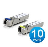 Ubiquiti 1Gbps Single-Mode SFP Fiber Transceiver Module - 20 Pack Ubiquiti