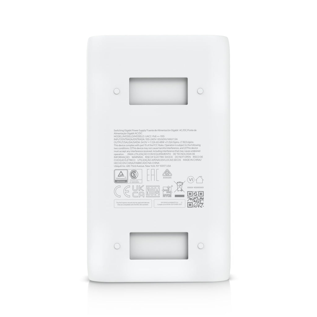 Ubiquiti UniFi 10G PoE++ 60W Multi-Gigabit Power Adapter Ubiquiti