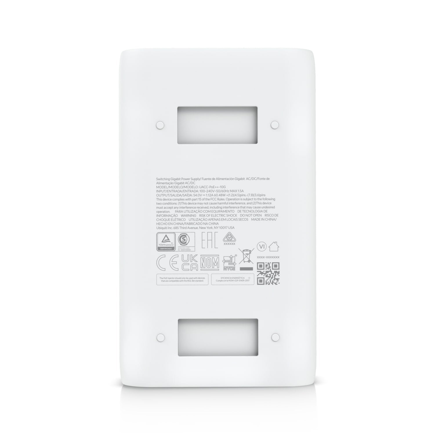 Ubiquiti UniFi 10G PoE++ 60W Multi-Gigabit Power Adapter Ubiquiti