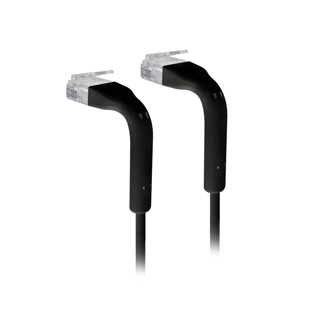 Ubiquiti UniFi Patch Cable, Length 0.3m, Black, Ultra-Thin Patch Cable With GbE Support And - Ubiquiti U-Cable-Patch-0.3M-RJ4