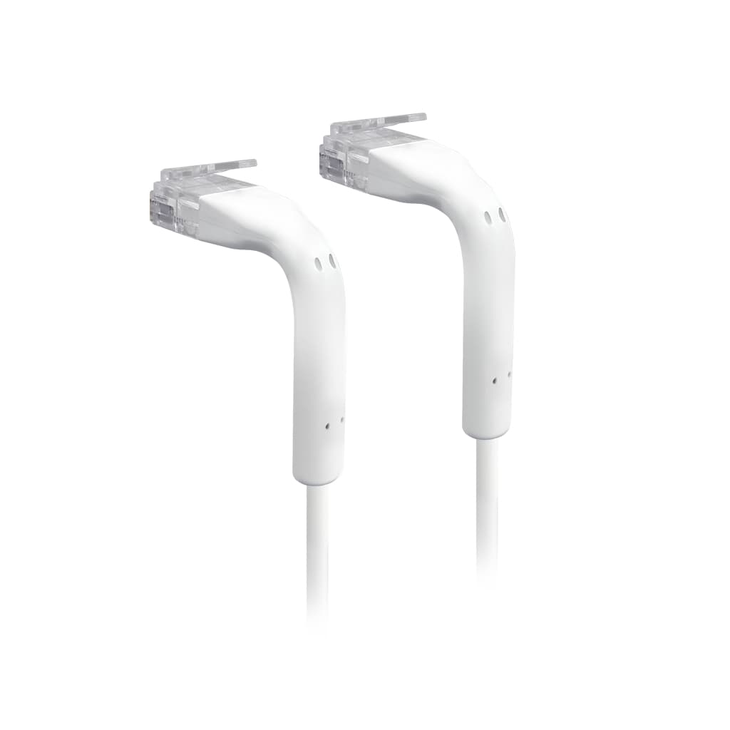 Ubiquiti UniFi Patch Cable, Length 0.3m, White, Ultra-Thin Patch Cable With GbE Support And - Ubiquiti U-Cable-Patch-0.3M-RJ4