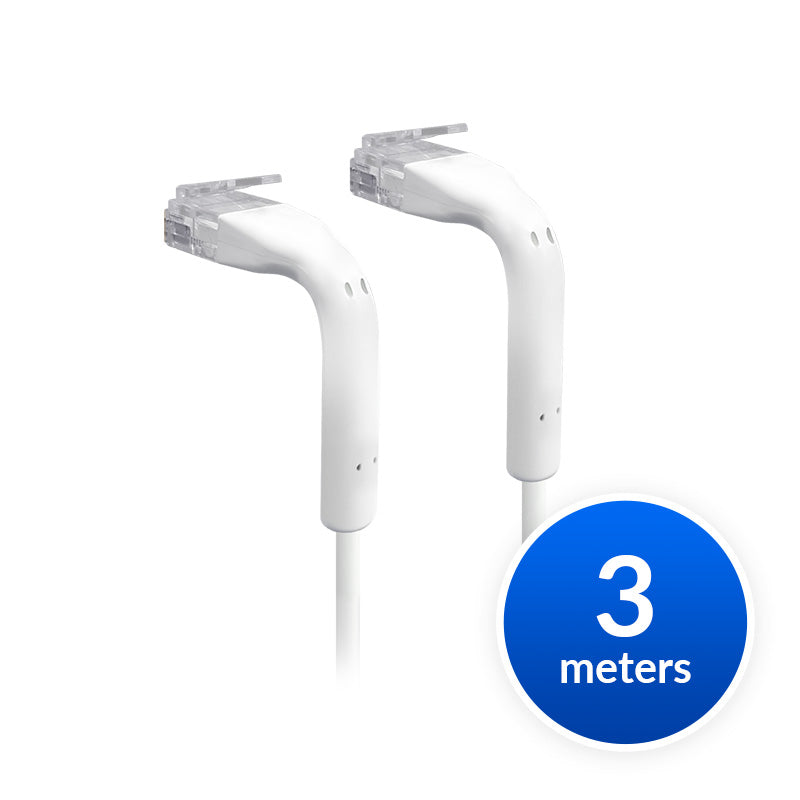 Ubiquiti UniFi Cat6 Patch Cable 3m White - Ultra-Thin Ethernet Ubiquiti