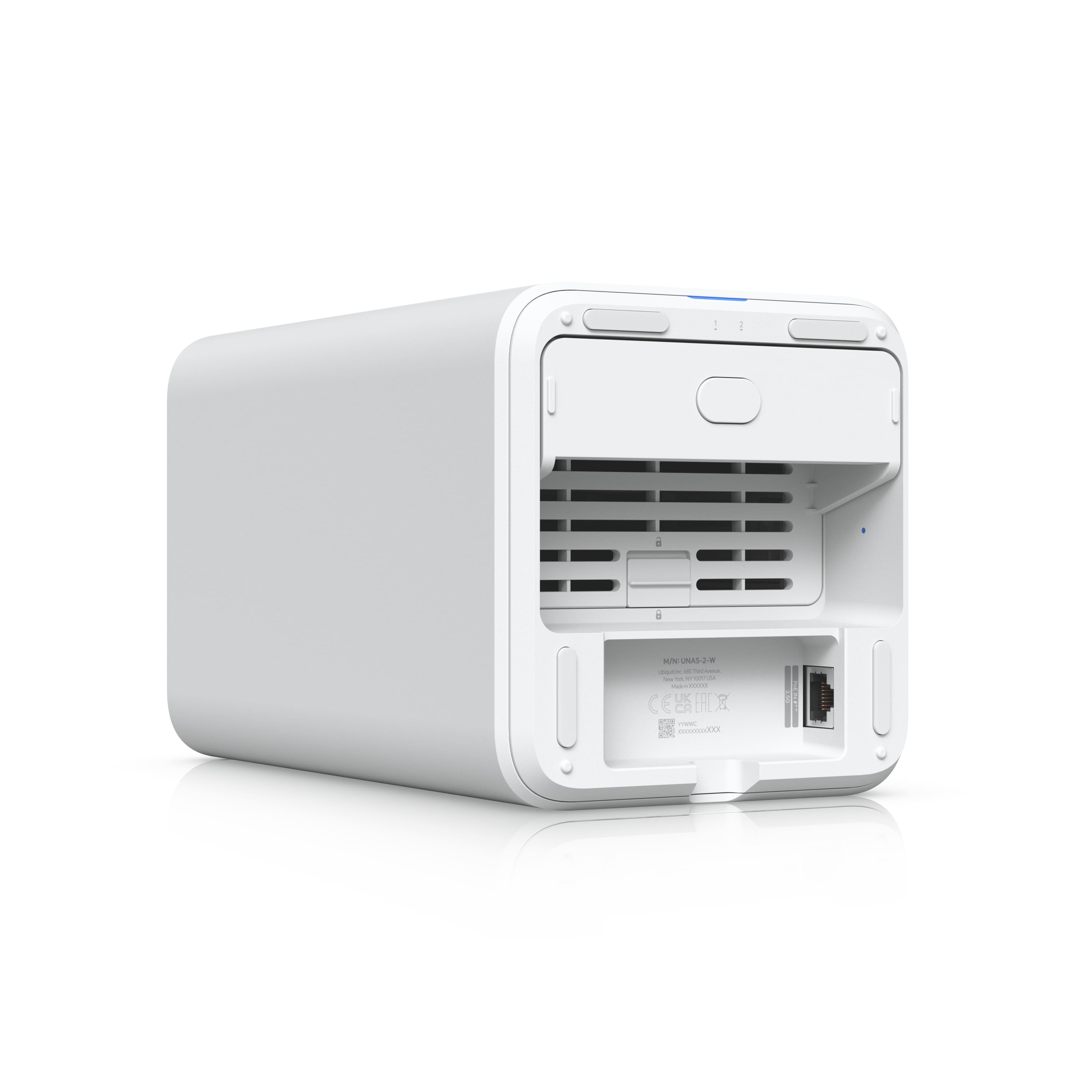 Ubiquiti UniFi UNAS 2 - 2-Bay Network Attached Storage with PoE++ Ubiquiti