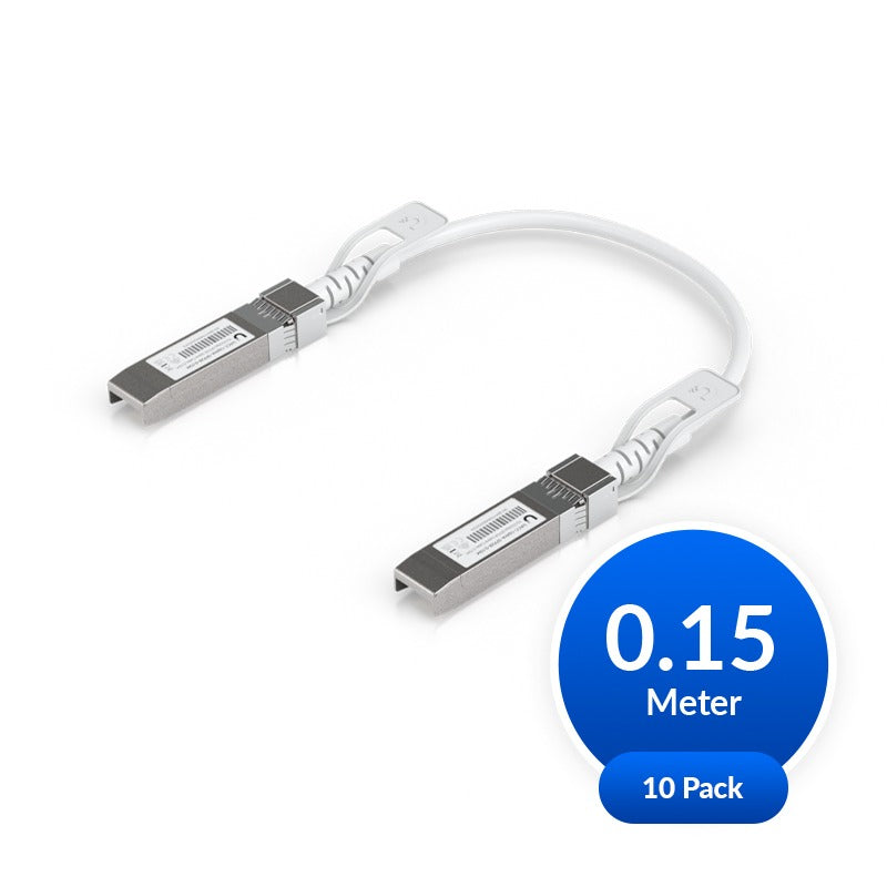 Ubiquiti Uplink Cable, Direct Attach Cable,10 Pack, Auto Link Optimization, Seamless 1G SFP, 10G SFP+, 25G SFP