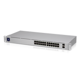 Ubiquiti UniFi 24 port Managed Gigabit Switch - 24x Gigabit Ethernet Ports, with 2xSFP - Touch Display - Fanle
