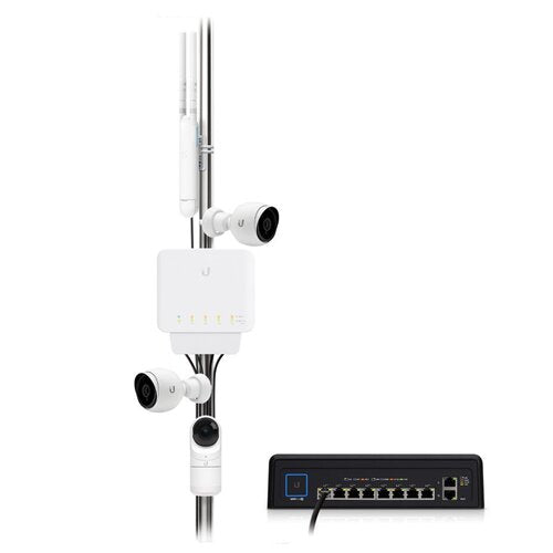 Ubiquiti UniFi USW Flex 3-Pack - 5-Port Indoor/Outdoor PoE++ Switch Ubiquiti