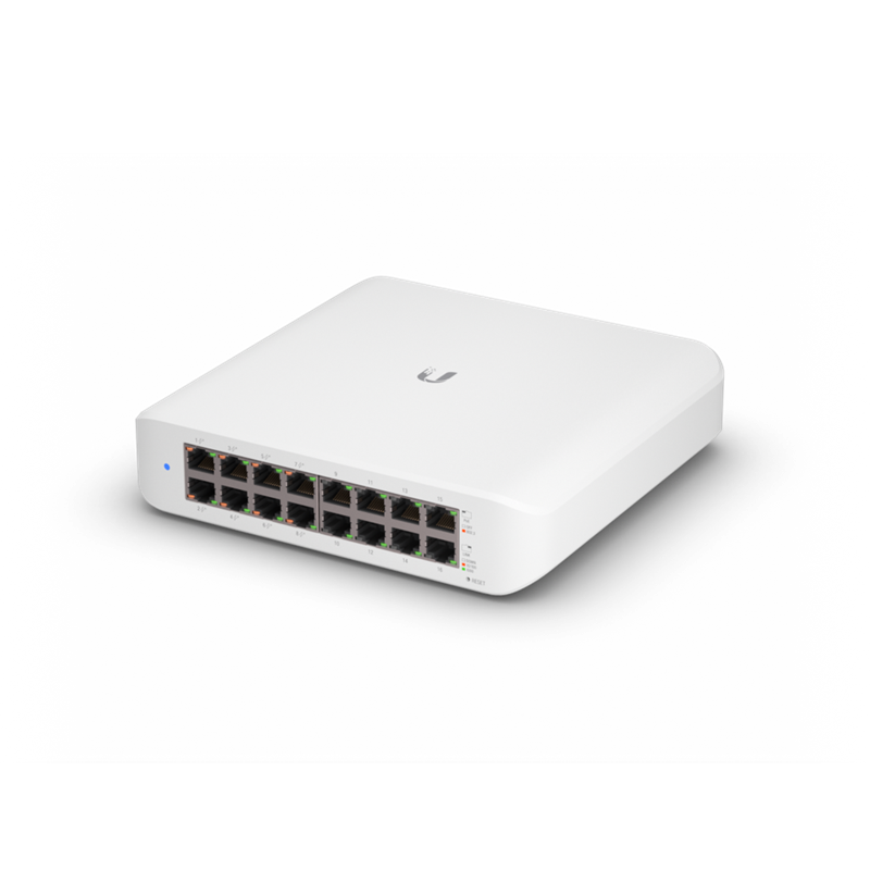 Ubiquiti UniFi Lite 16 PoE+ Switch | 16-Port Wall Mount Ubiquiti