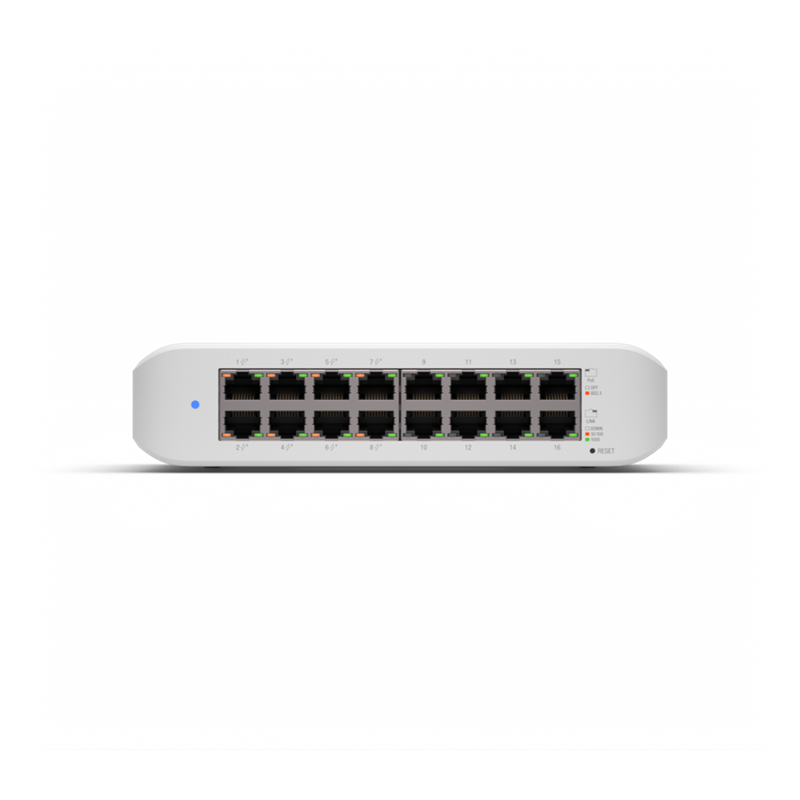Ubiquiti UniFi Lite 16 PoE+ Switch | 16-Port Wall Mount Ubiquiti