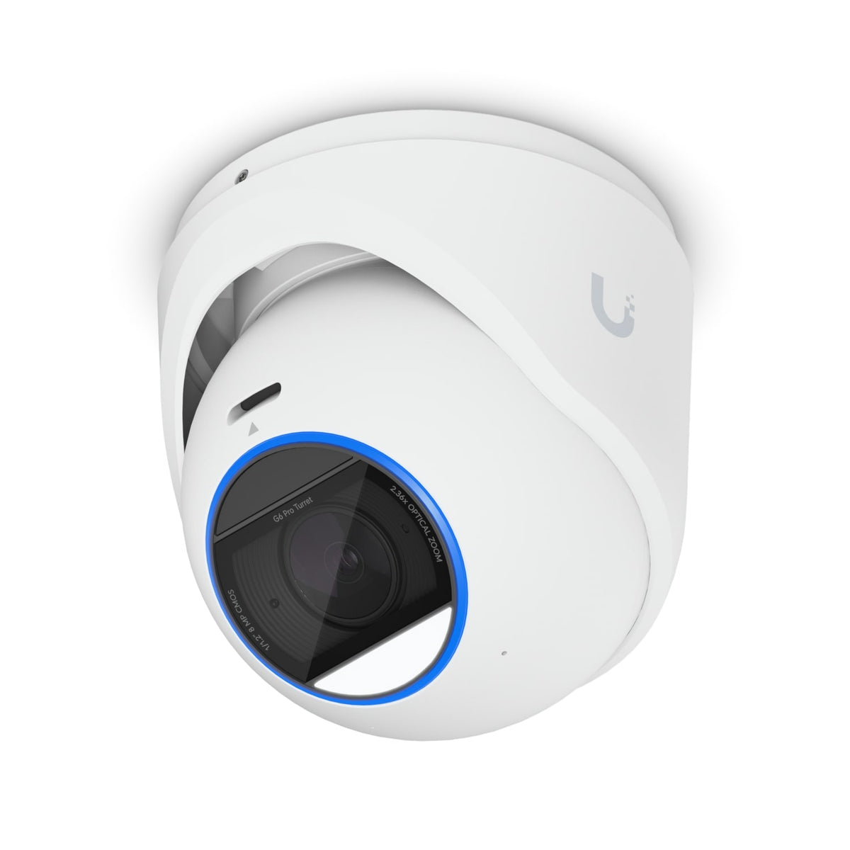 Ubiquiti G6 Pro Turret, White, All-Weather Tamper-Resistant 4K PoE+Cam, AI Engine, 2.36x Optic Zoom - UVC-G6-Pro-Turret-W