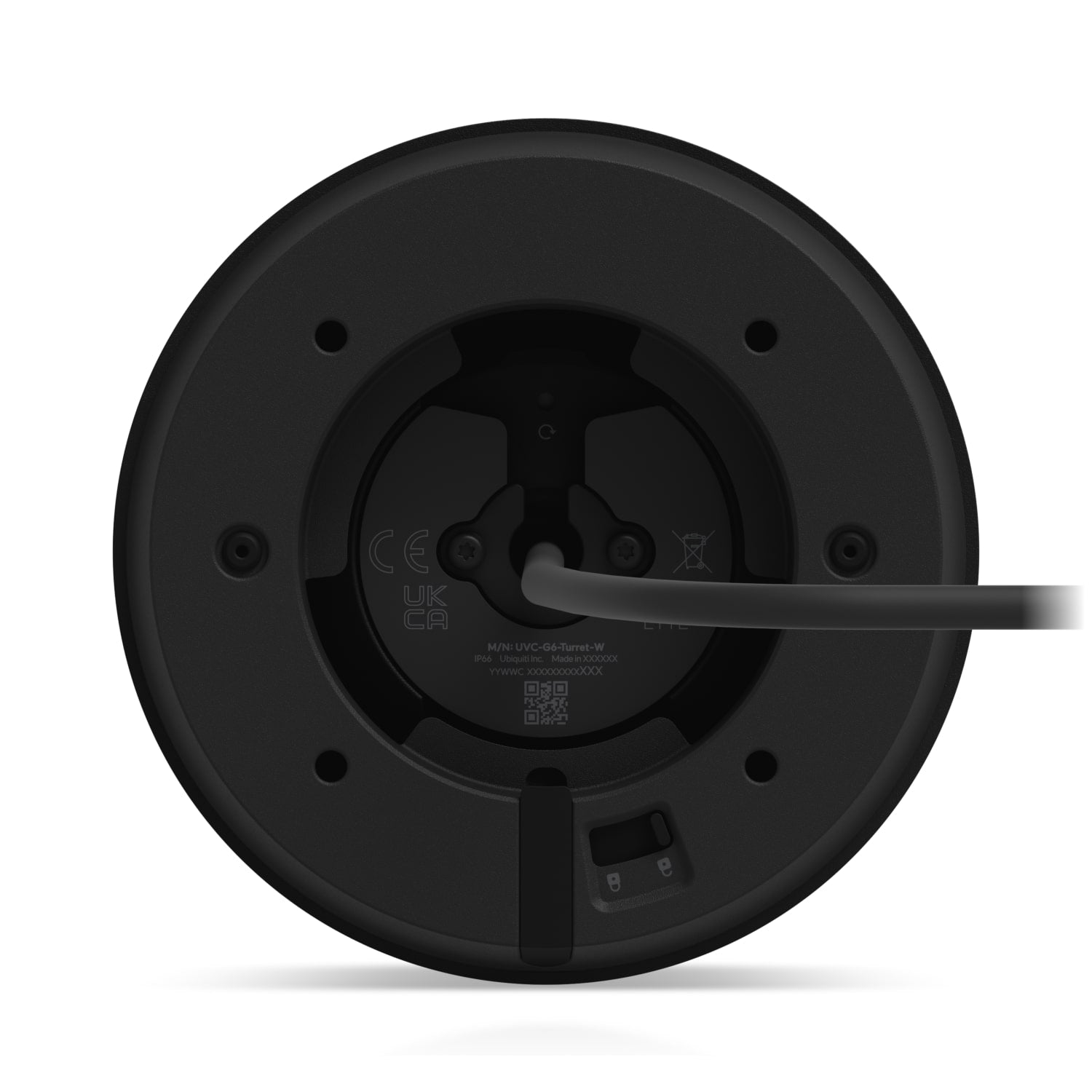 Ubiquiti UniFi G6 Turret Black 4K PoE Outdoor AI Camera Ubiquiti
