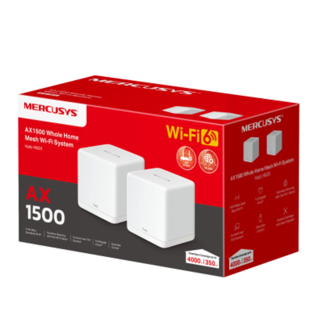 Mercusys Halo H60X Mesh WiFi 6 System - Whole Home AX1500 TP-LINK