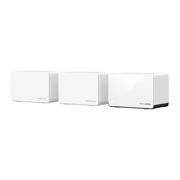 TP-LINK Mercusys Halo H85X(3-pack) AX3000 Whole Home Mesh WiFi 6 System, 574 Mbps at 2.4 GHz, 2402 Mbps at 5 G