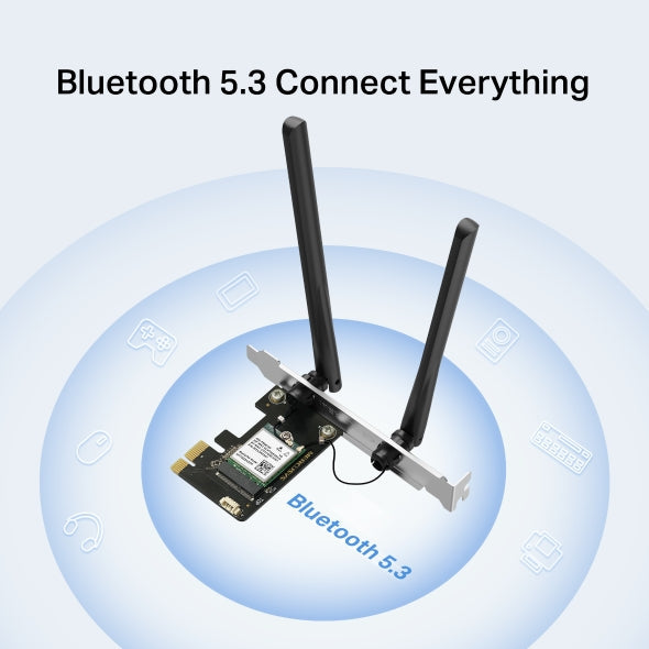 Mercusys AX3000 Wi-Fi 6 Bluetooth 5.2 PCIe Adapter for PC TP-LINK