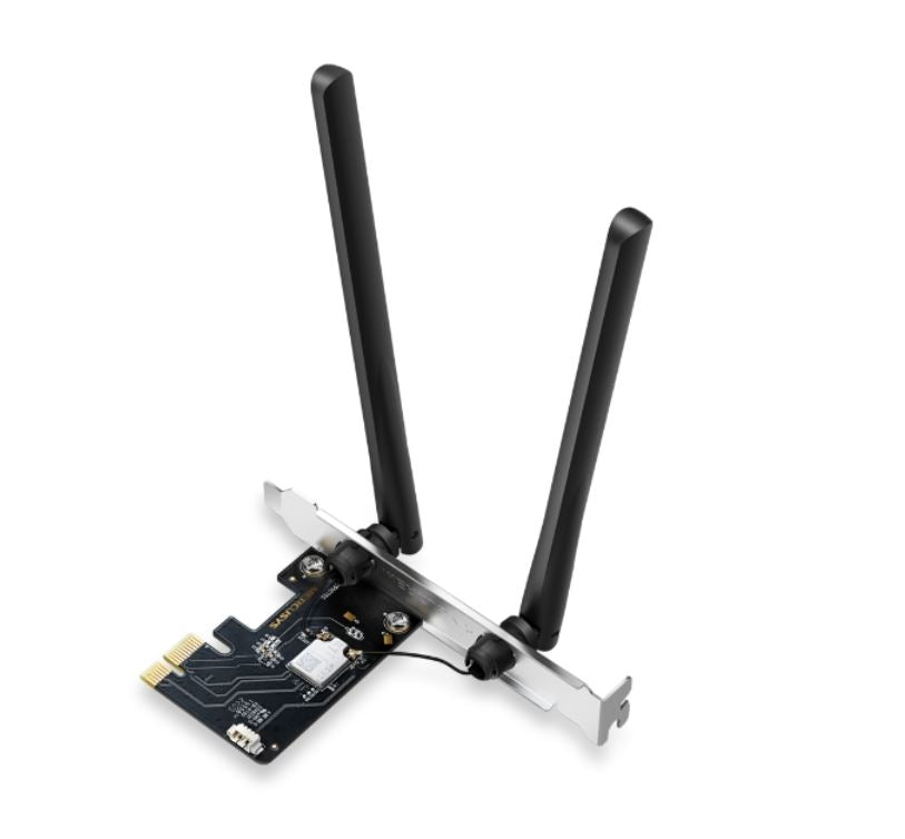 TP-LINK Mercusys MA86XE AXE5400 Wi-Fi 6E Bluetooth 5.2 PCIe Adapter, 2402Mbps @6GHz,2402Mbps @5GHz, 574Mbps@2.