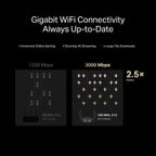 Mercusys MR85X AX3000 Wi-Fi 6 Router | Fast Dual-Band Home WiFi TP-LINK