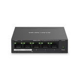 TP-LINK Mercusys MS105GP 5-Port Gigabit Desktop Switch with 4-Port PoE+, 10/100/1000 Mbps RJ45 ports, Up to 25