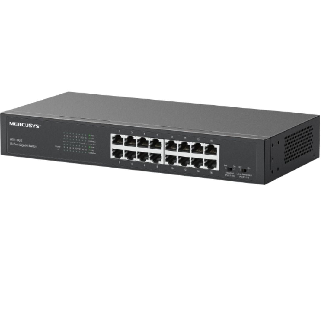 Mercusys MS116GS 16-Port Gigabit Network Switch - Plug & Play TP-LINK