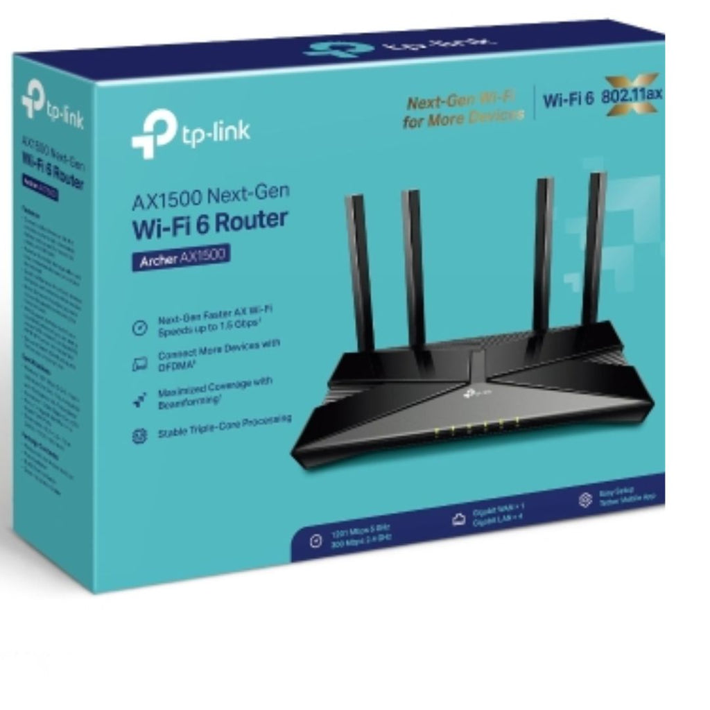 TP-Link Archer AX1500 Wi-Fi 6 Router - Super Fast Home Internet