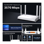 TP-Link Archer BE220W BE3600 Wi-Fi 7 Router | Fast Dual-Band Home WiFi