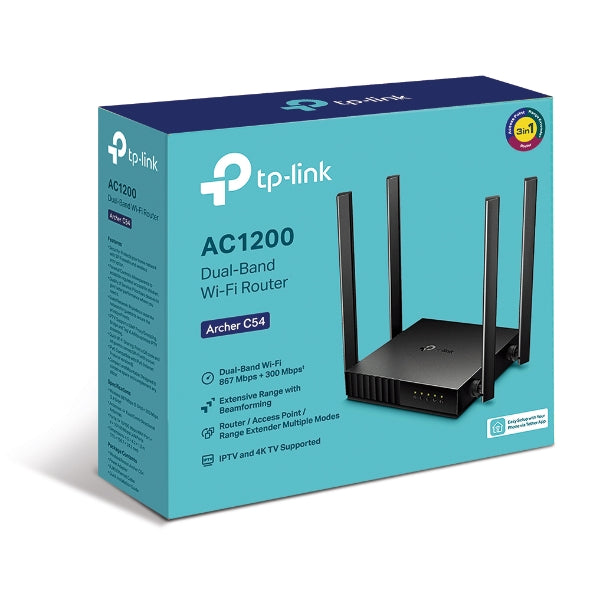 TP-Link Archer C54 AC1200 Dual-Band Wi-Fi Router | Fast, Reliable Home Wi-Fi