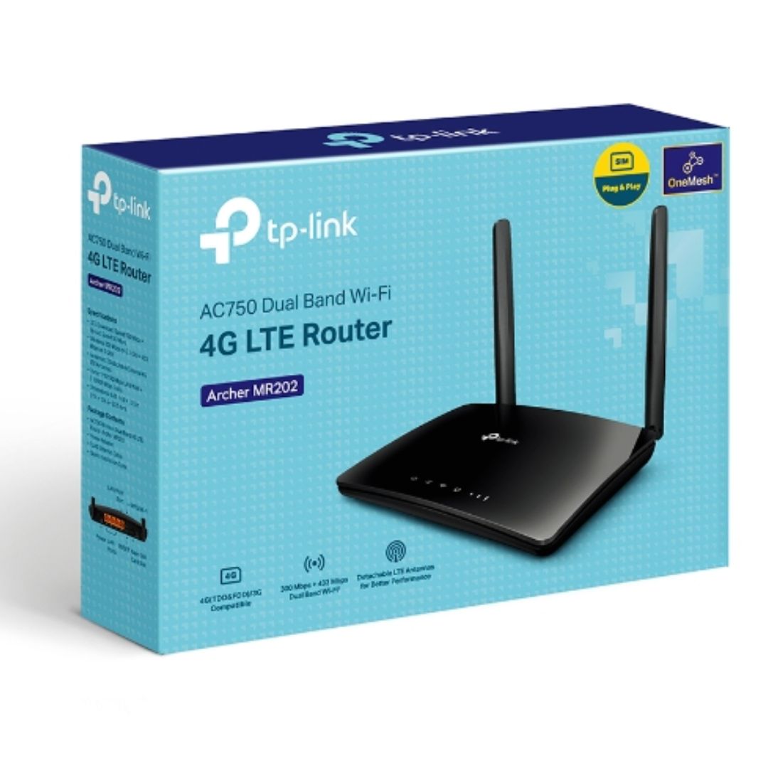 TP-Link Archer MR202 AC750 4G LTE Dual-Band Wi-Fi Router