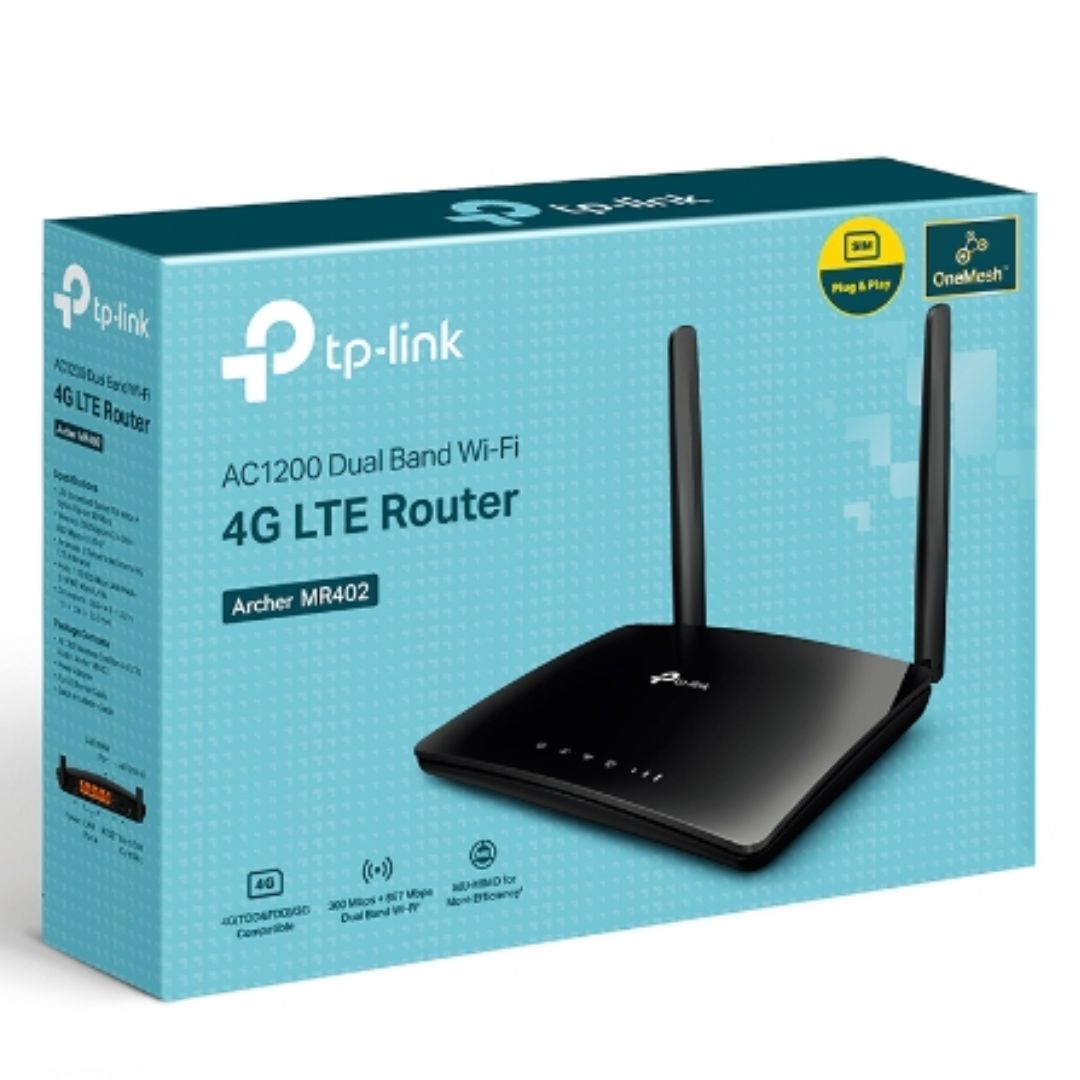 TP-Link Archer MR402 4G LTE Router - Fast Dual-Band AC1200 Wi-Fi