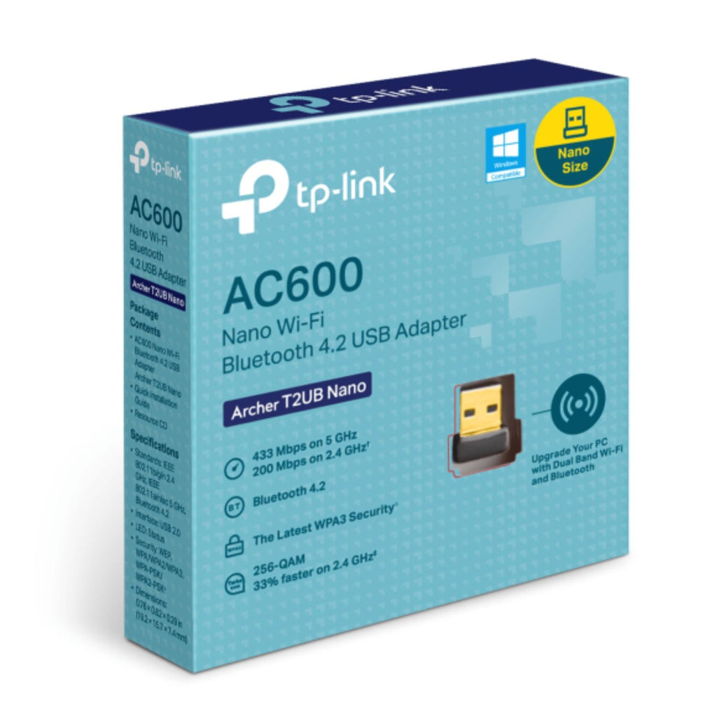 TP-Link Archer T2UB Nano AC600 Wi-Fi & Bluetooth 4.2 USB Adapter TP-LINK