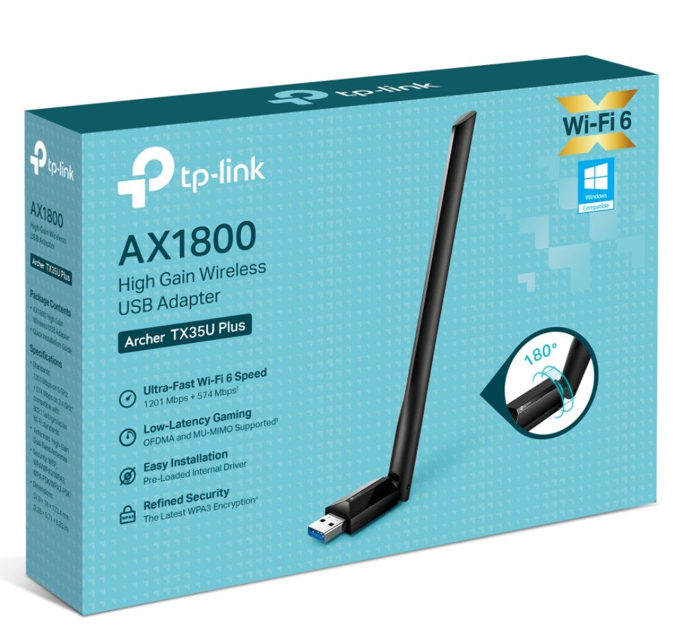 TP-Link Archer TX35U Plus AX1800 Wi-Fi 6 USB Adapter TP-LINK