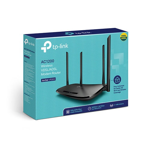 TP-Link Archer VR300 AC1200 VDSL/ADSL Wireless Modem Router for Fast Wi-Fi