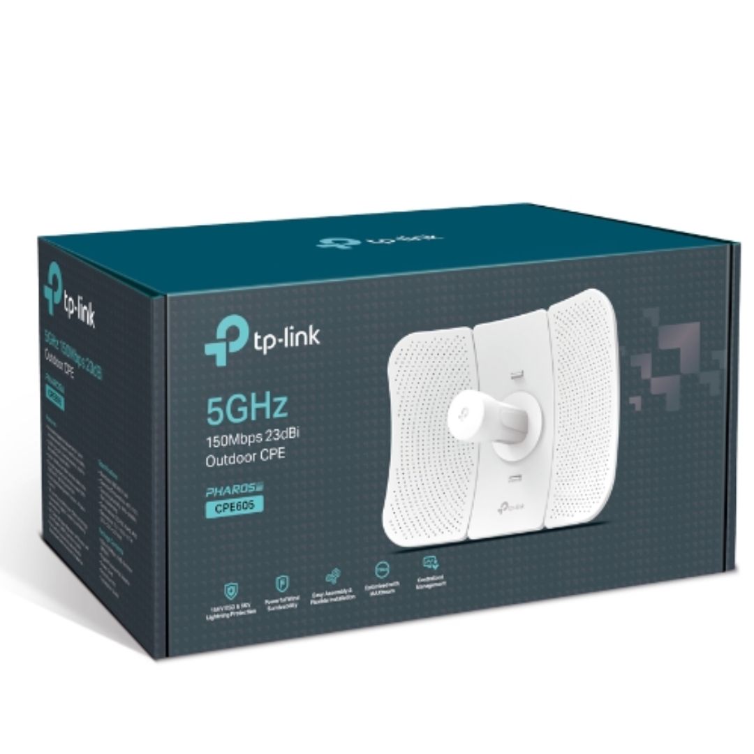 (CH)TP-Link CPE605 5GHz 150Mbps 23dBi Outdoor CPE High-gain Directional Cassegrain Antenna, Qualcomm - CPE605