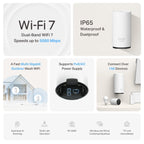 TP-Link Deco BE25 Outdoor Wi-Fi 7 Mesh Router - BE5000 Dual-Band TP-LINK