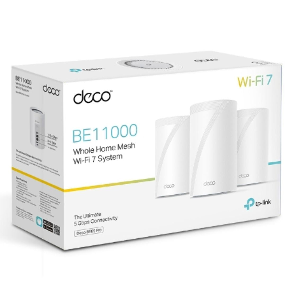 TP-Link Deco BE65 Pro WiFi 7 Mesh System | Whole Home 11 Gbps Tri-Band TP-LINK
