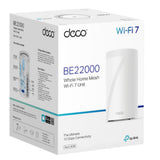 TP-Link Deco BE85(1-pack) BE22000 Tri-Band Whole Home Mesh Wi-Fi 7 System (WIFI7), 1376 Mbps at 2.4 - Deco BE85(1-pack)