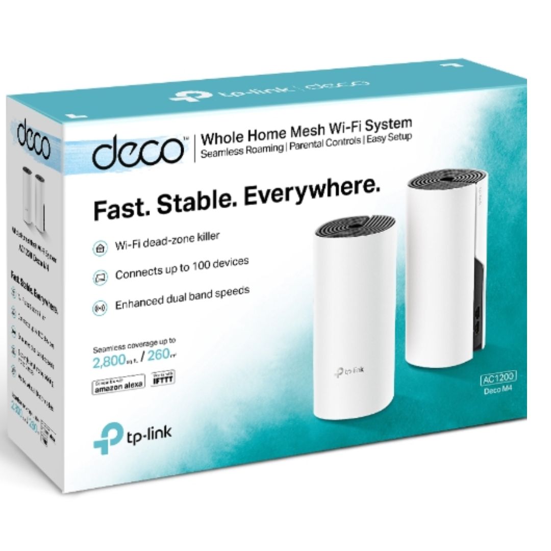 TP-Link Deco M4 Mesh Wi-Fi System (2-Pack) - Whole Home Coverage