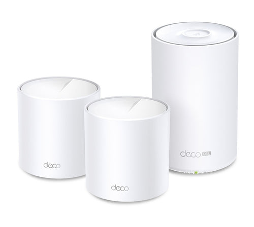 (E)TP-Link Deco X50-DSL(3-pack) AX3000 VDSL Whole Home Mesh WiFi 6 Router, 574 Mbps at 2.4 GHz + 240 - Deco X50-DSL(3-pack)