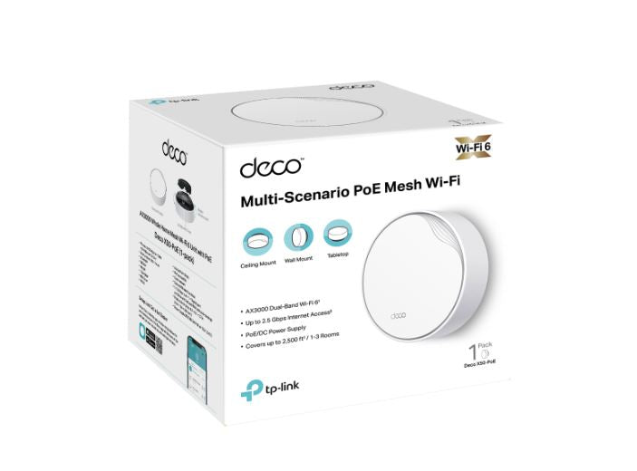 TP-Link Deco X50-PoE AX3000 Smart Whole Home Mesh WiFi 6 System TP-LINK