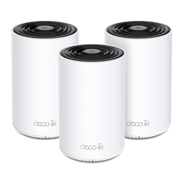 (CH)TP-Link Deco XE75 AXE5400 Tri-Band Mesh Wi-Fi 6E System(3-pack) 574 Mbps at 2.4 GHz + 2402 Mbps at 5 GHz +