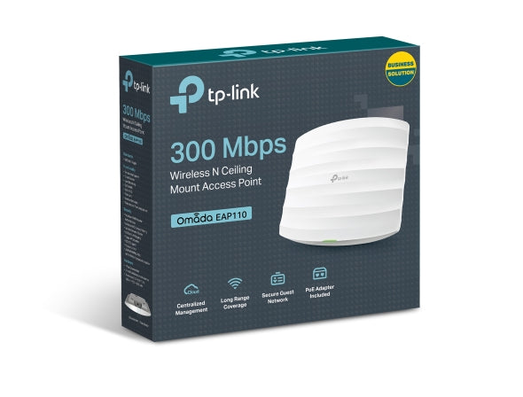 TP-Link EAP110 N300 PoE Ceiling Mount Wi-Fi Access Point TP-LINK