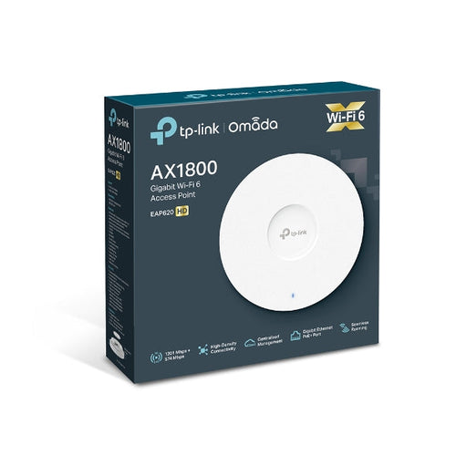 (CH)TP-Link EAP620 HD Omada AX1800 Wireless Dual Band Ceiling Mount Access Point, 1201Mbps @ 5GHz - EAP620 HD