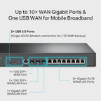 TP-Link ER8411 Omada VPN Router | 10G Ports for Business & WFH TP-LINK