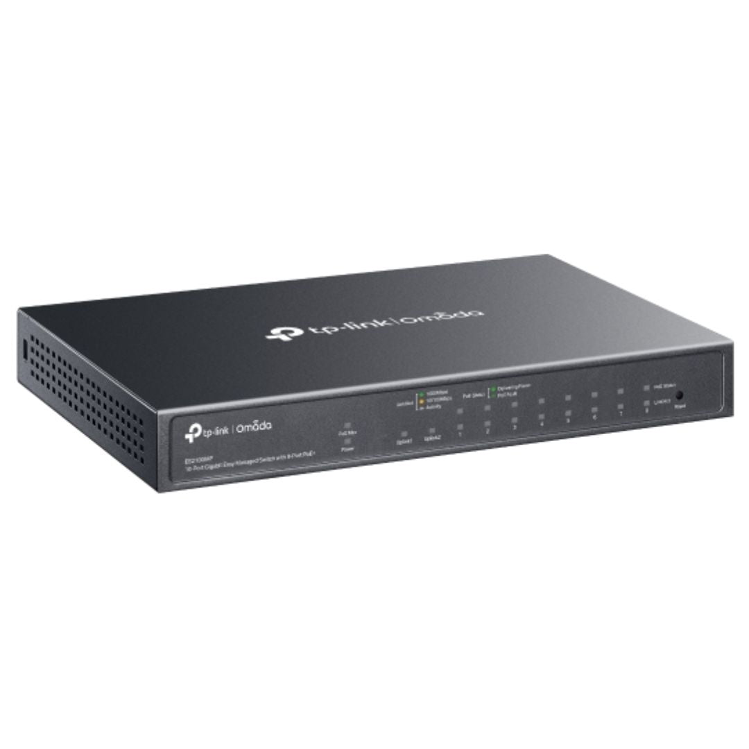 TP-Link Omada ES210GMP 10-Port Gigabit PoE+ Easy Managed Switch TP-LINK