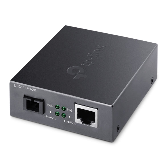 TP-Link TL-FC111PB-20 PoE Media Converter | 20km WDM Fiber TP-LINK