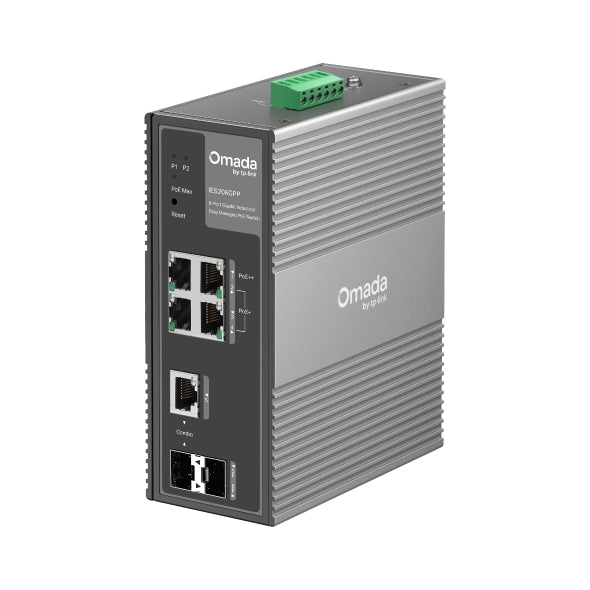 TP-Link Omada IES206GPP 6-Port Industrial Gigabit PoE++ Managed Switch TP-LINK